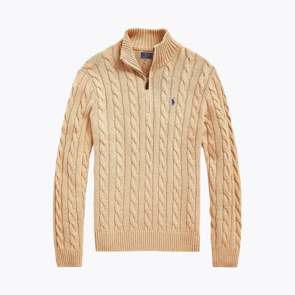 Heavyweight Quarter-Zip Knit Sweater