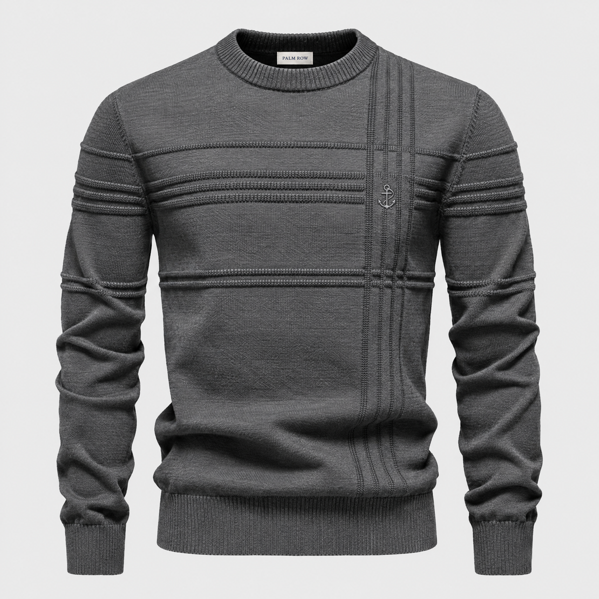 Amalfi Textured Knit - Dark Gray