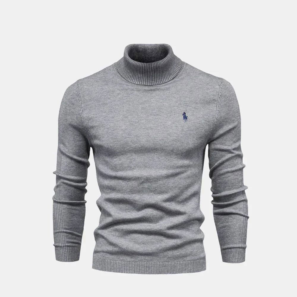 Turtleneck Wool Knit Sweater