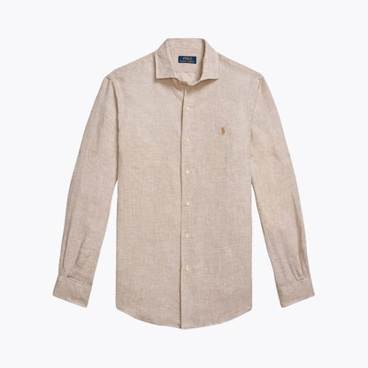 Tailored Linen Button-Down Shirt