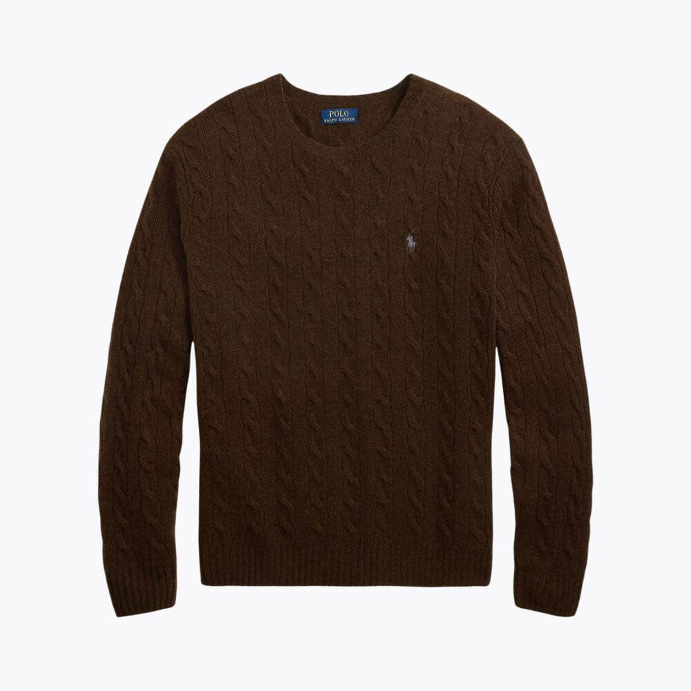 Wool Cashmere Blend Crewneck Sweater