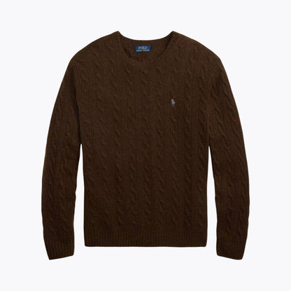 Wool Cashmere Blend Crewneck Sweater