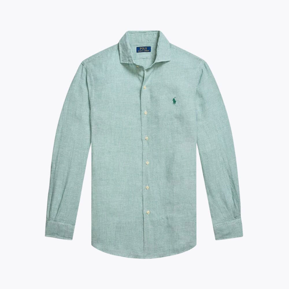 Tailored Linen Button-Down Shirt