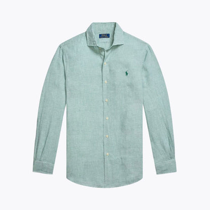 Tailored Linen Button-Down Shirt