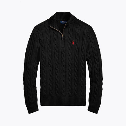 Heavyweight Quarter-Zip Knit Sweater