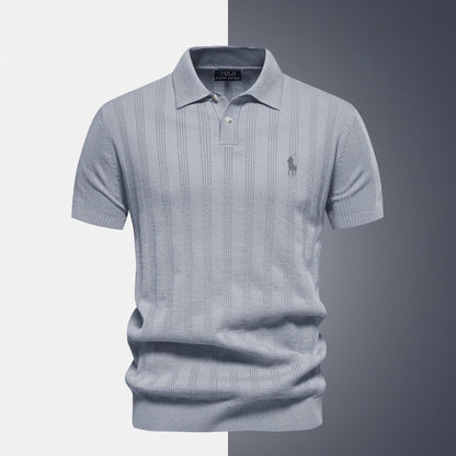 Textured Knit Short Sleeve Shirt