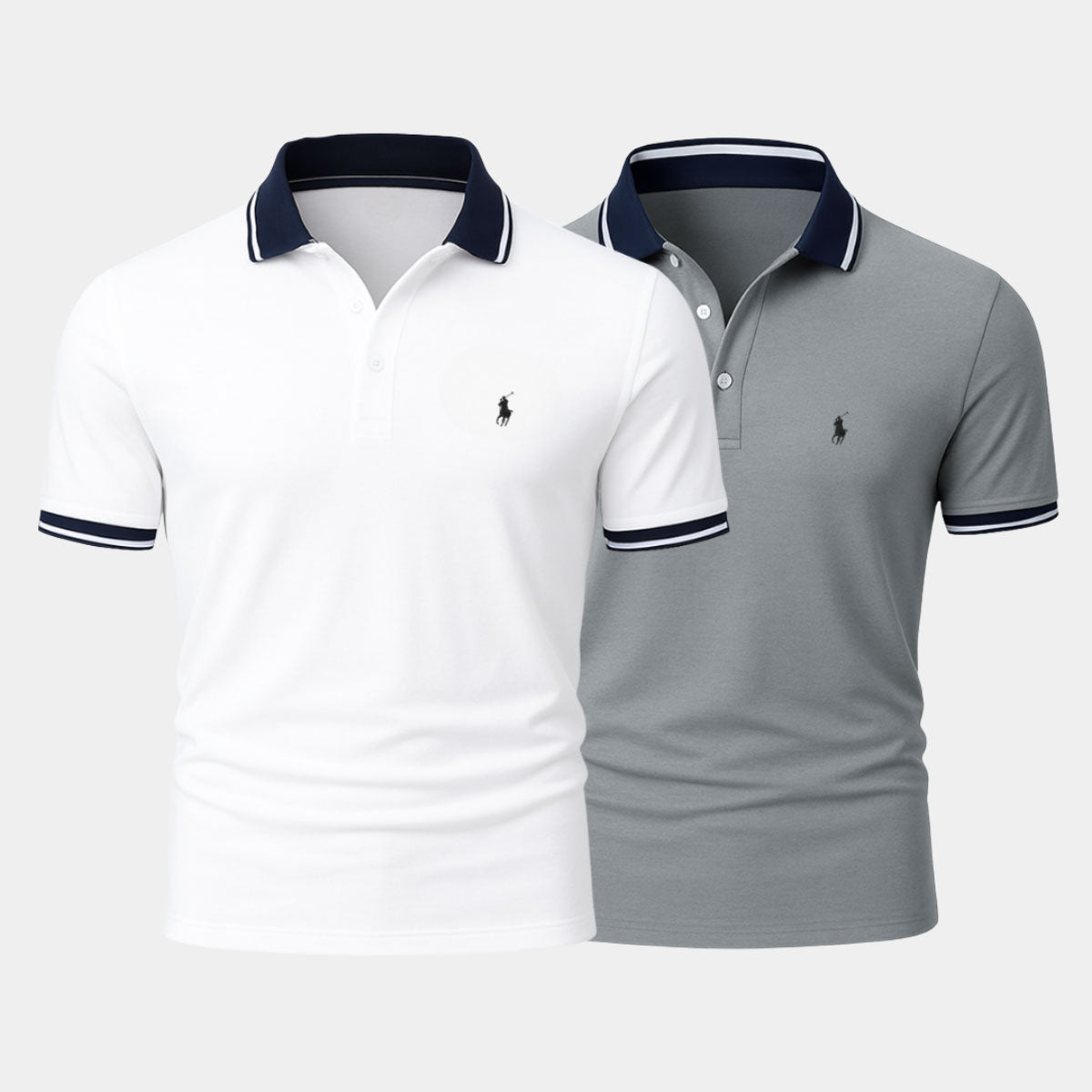 Slim Fit Cotton-Blend Shirt Duo - Buy 1, Get 1 Free