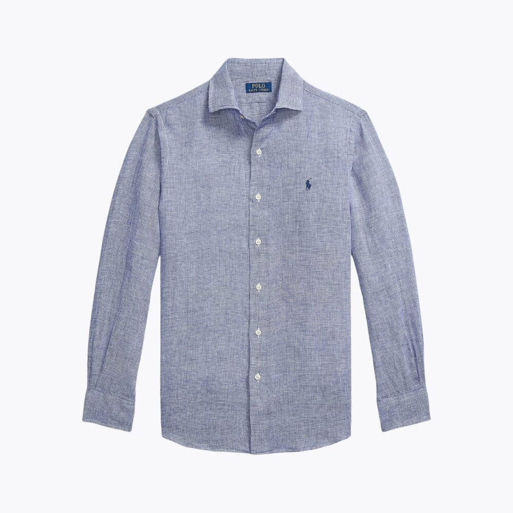 Tailored Linen Button-Down Shirt