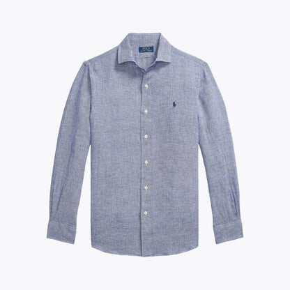 Tailored Linen Button-Down Shirt