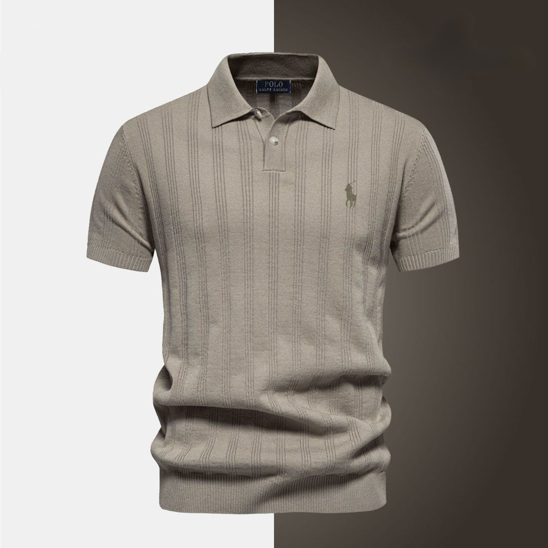 Textured Knit Short Sleeve Shirt