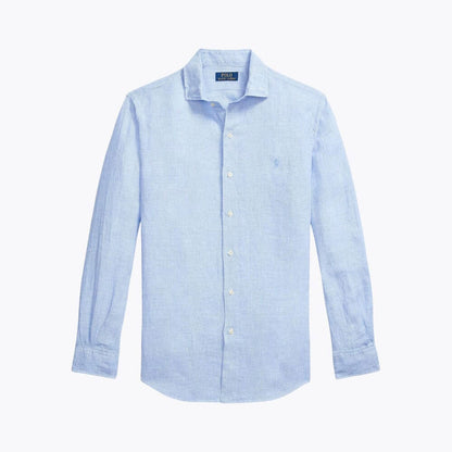 Tailored Linen Button-Down Shirt