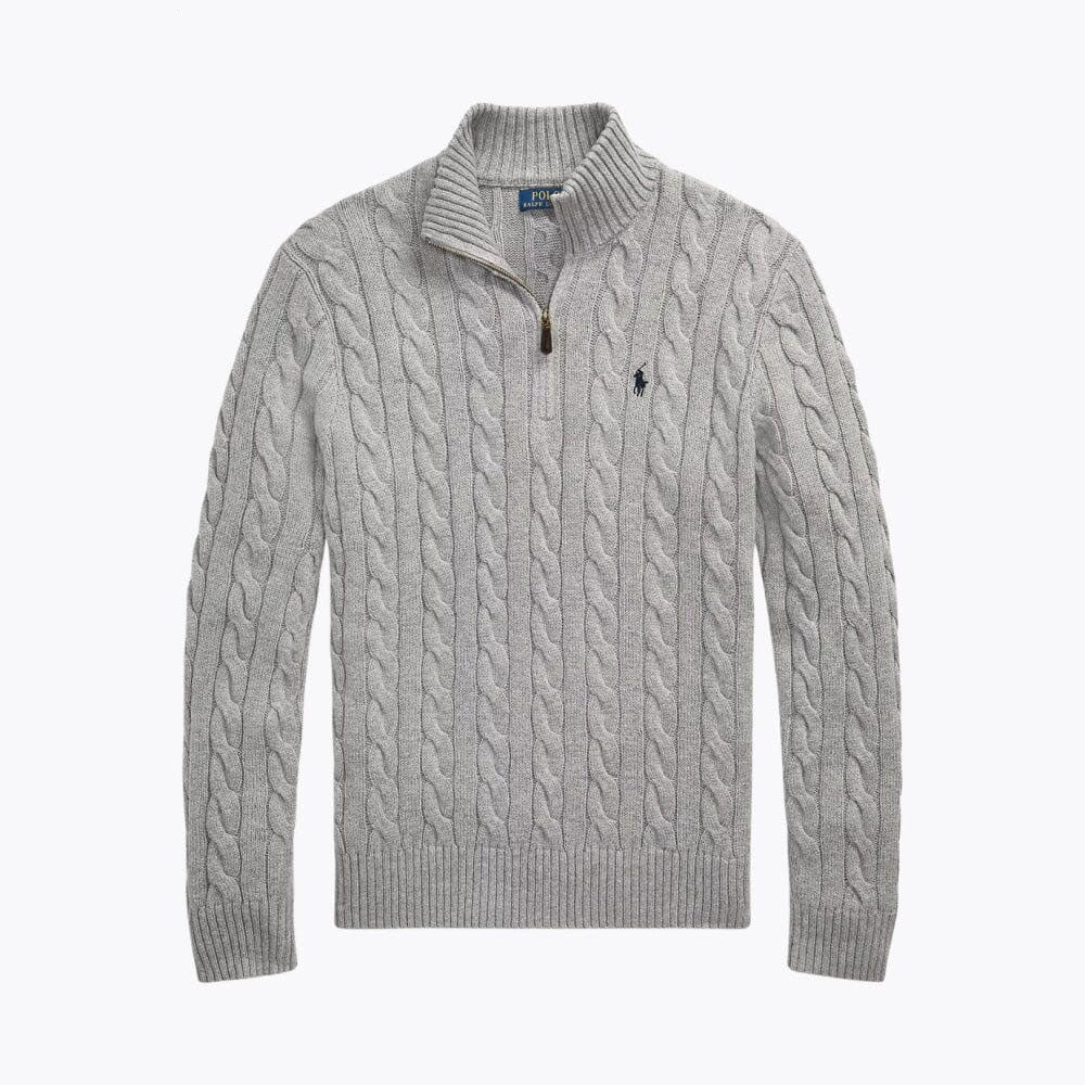 Heavyweight Quarter-Zip Knit Sweater