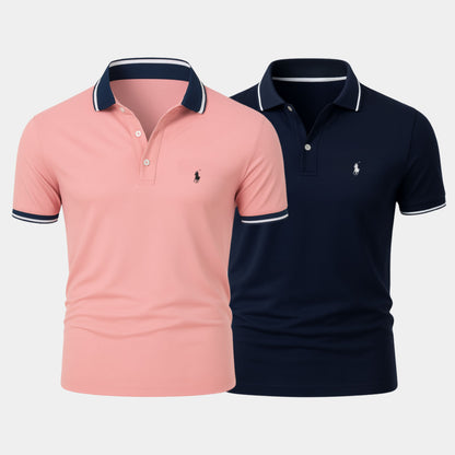 Slim Fit Cotton-Blend Shirt Duo - Buy 1, Get 1 Free