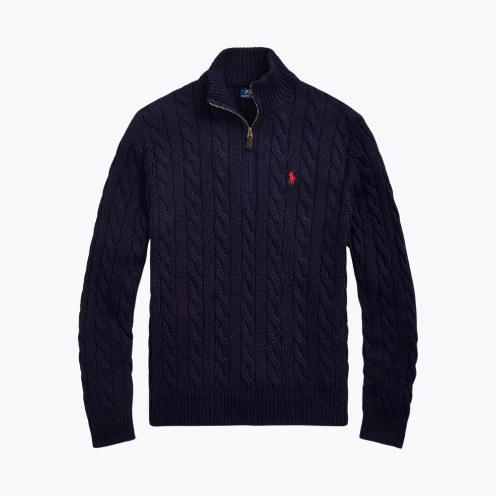 Heavyweight Quarter-Zip Knit Sweater