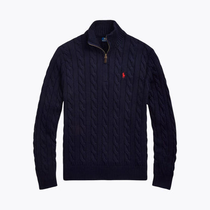 Heavyweight Quarter-Zip Knit Sweater
