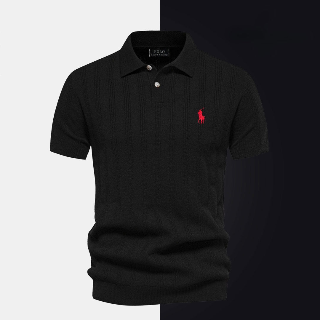 Textured Knit Short Sleeve Shirt