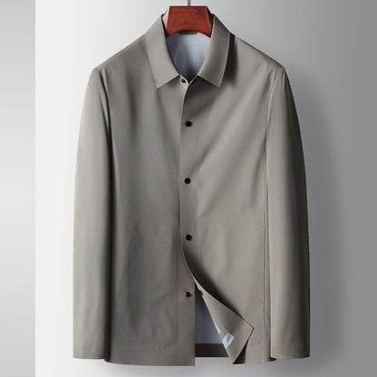 Old Money Lapel Shirt Seamless Luxury Business Jacket