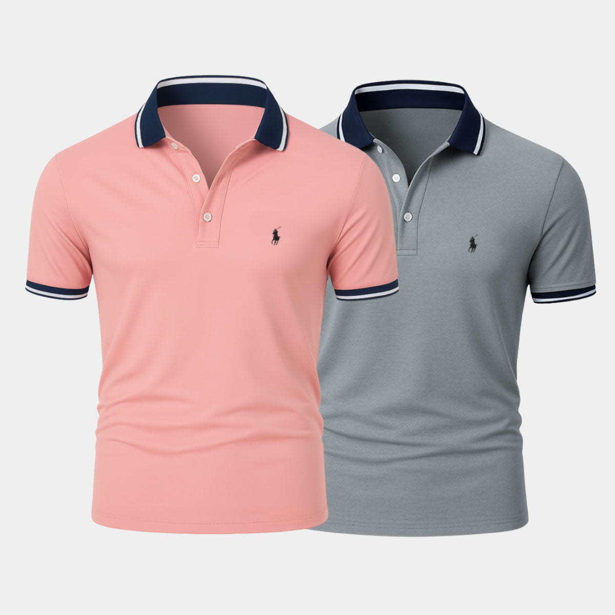 Slim Fit Cotton-Blend Shirt Duo - Buy 1, Get 1 Free