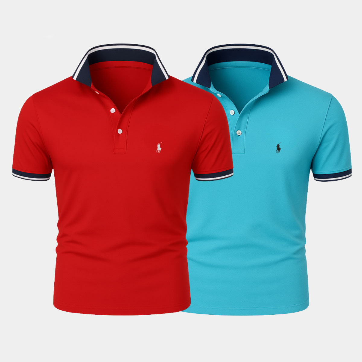 Slim Fit Cotton-Blend Shirt Duo - Buy 1, Get 1 Free