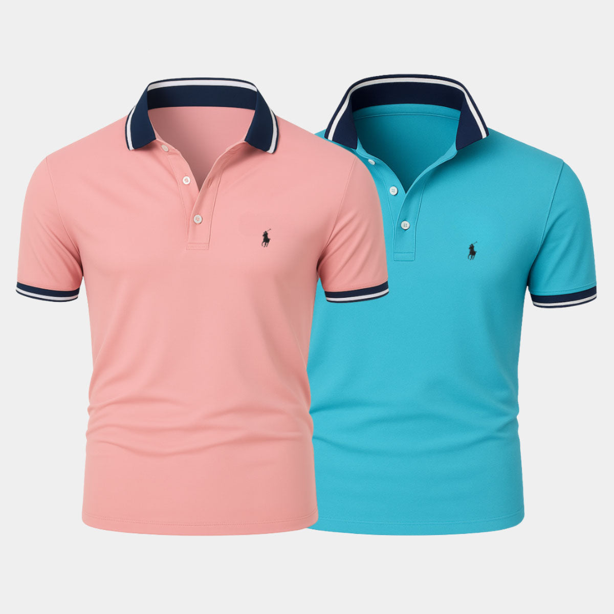 Slim Fit Cotton-Blend Shirt Duo - Buy 1, Get 1 Free