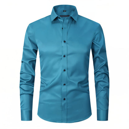 Old Money Stretch Button-up Shirt