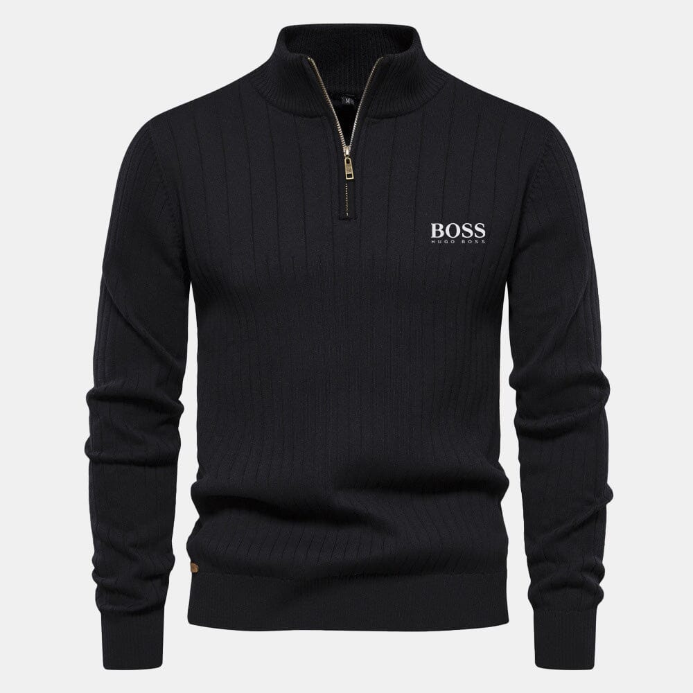 HB Zip Classic Knit Sweater