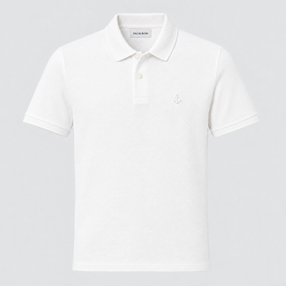 Saint-Tropez Piqué Polo - White