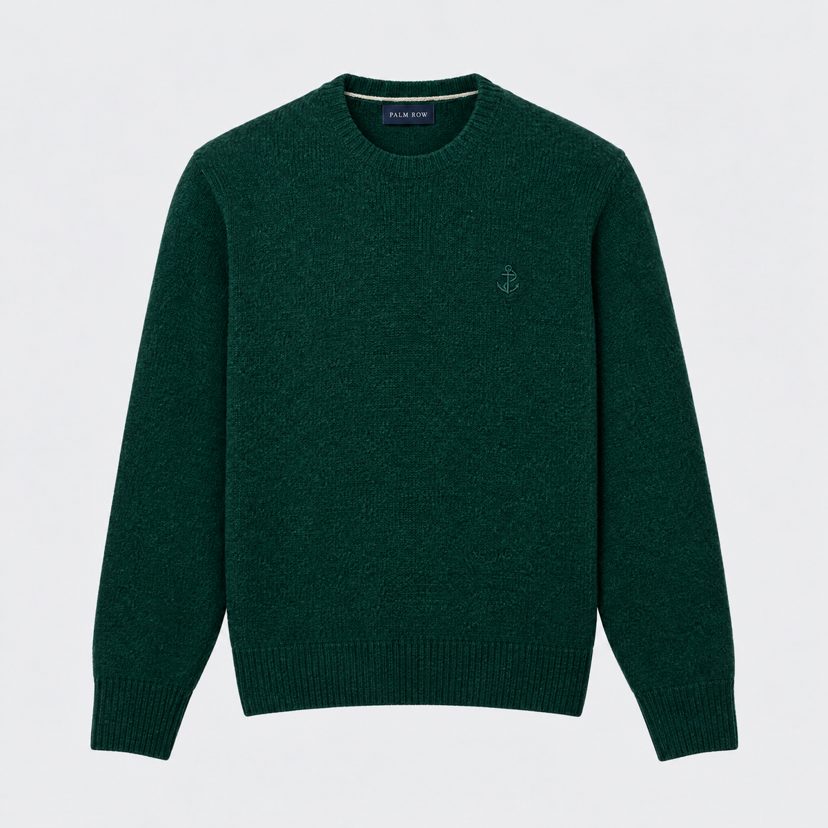 Portofino Wool Crew - Sinople green