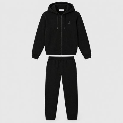 Marbella Hooded Tracksuit - Black