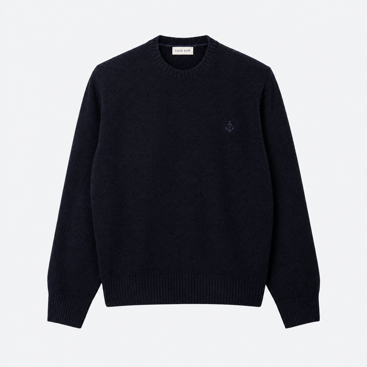 Portofino Wool Crew - Midnight blue