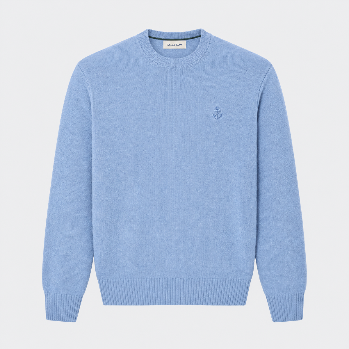 Portofino Wool Crew - Pale blue
