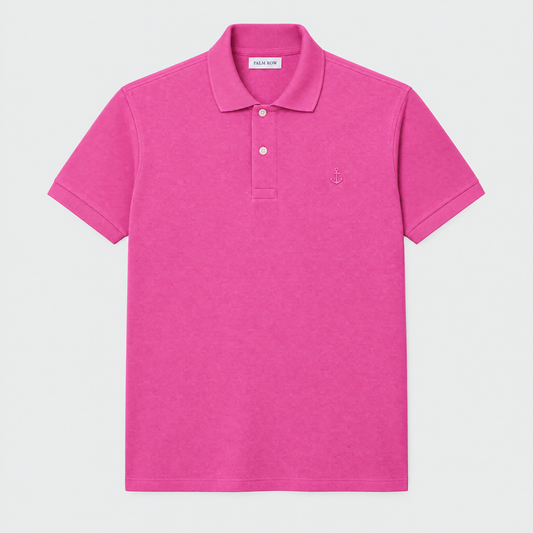 Positano Piqué Polo - Pink