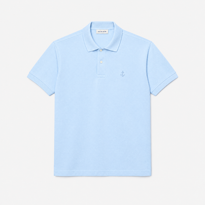 Positano Piqué Polo - Light Blue