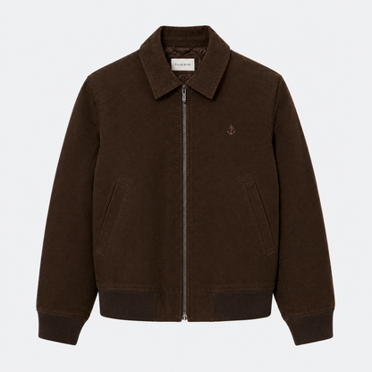 Bordeaux Moleskin Jacket - Brown