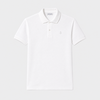 Positano Piqué Polo - White