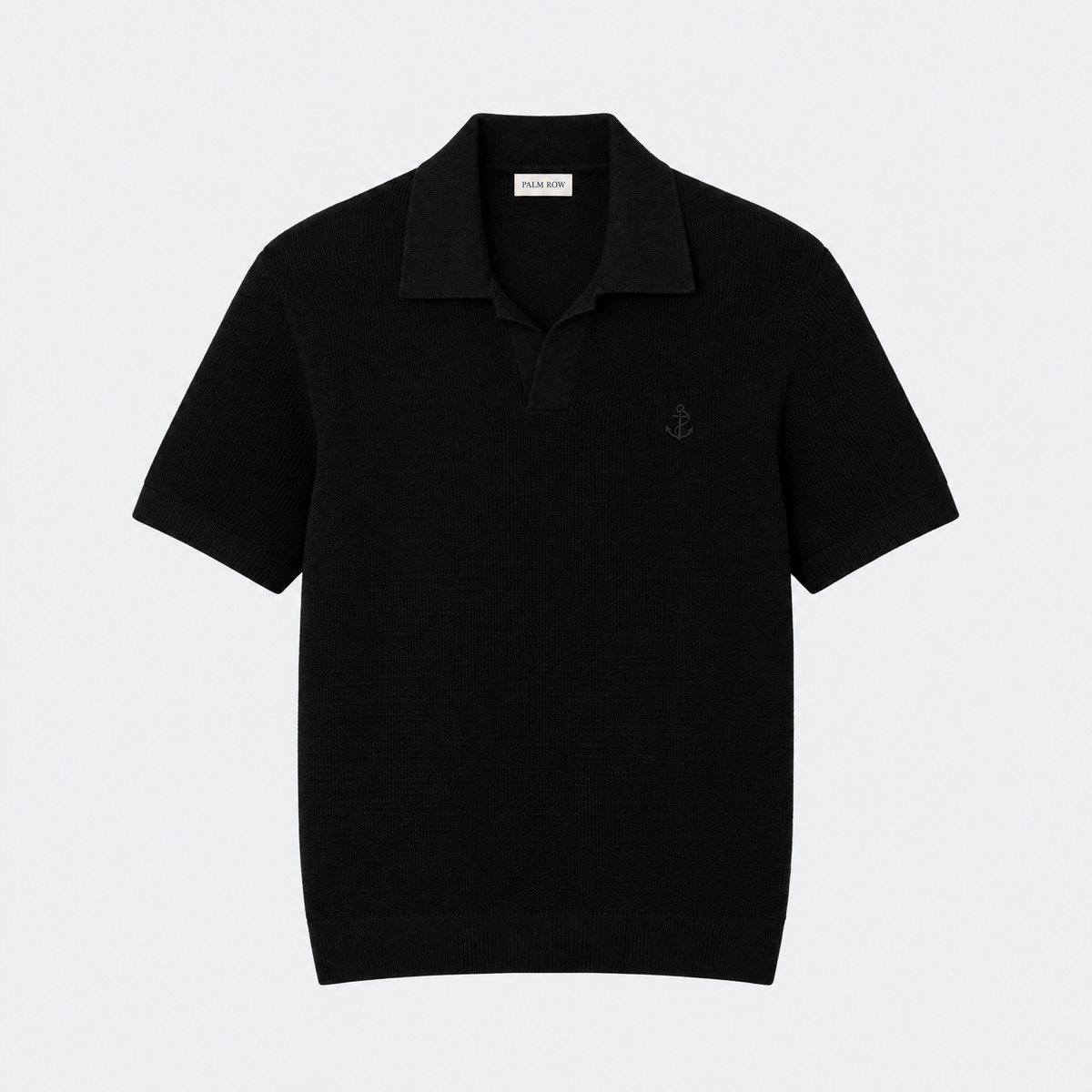 Taormina Open Collar Sweater - Black
