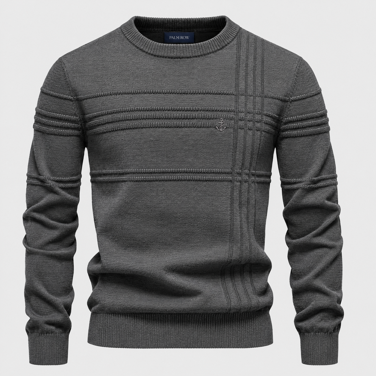 Sorrento Crew Knit - Gris foncé