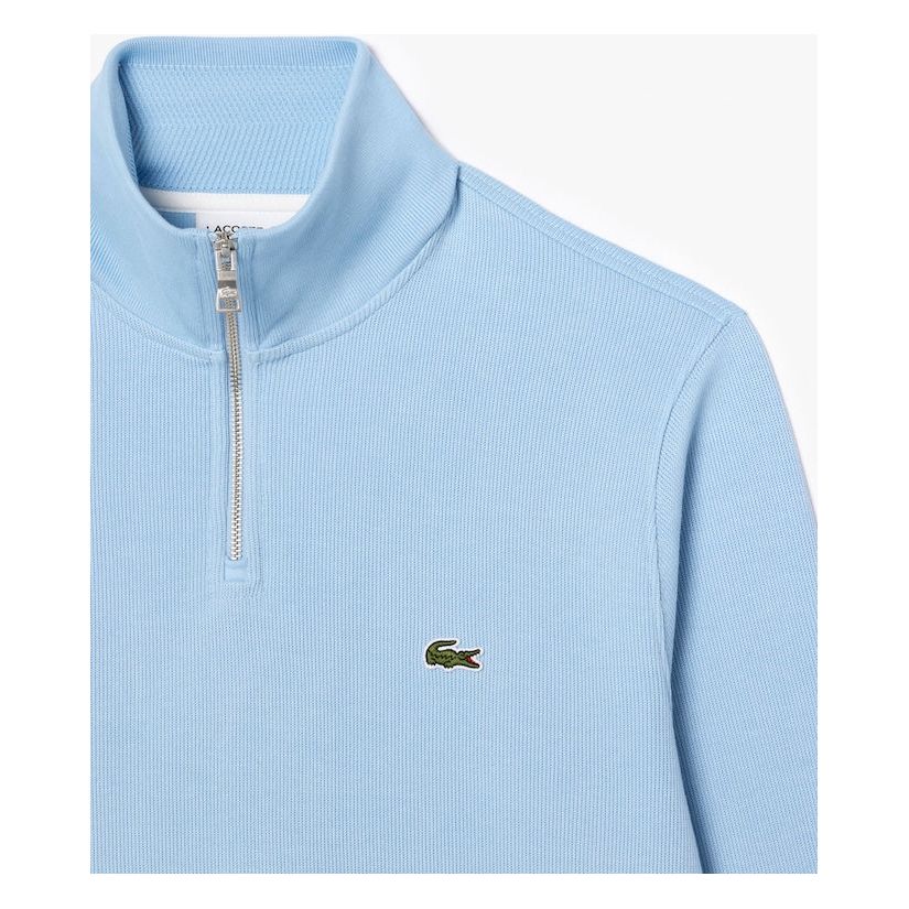 Zippered Stand Up Collar Sweat