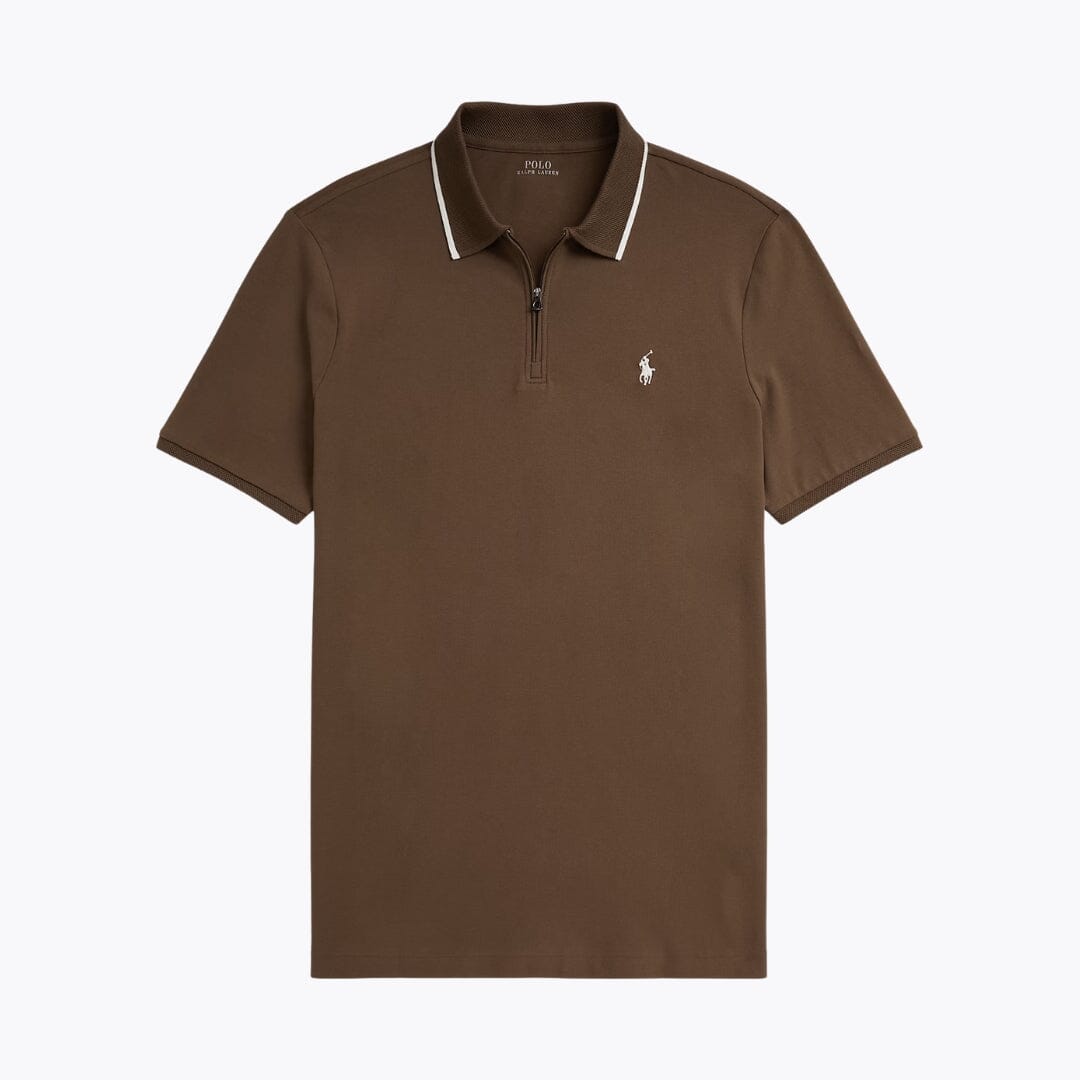 Stretch Cotton Short Sleeve Collared Shirt