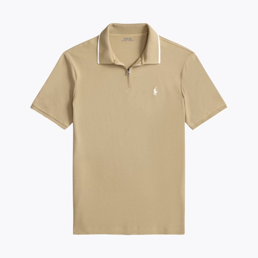 Stretch Cotton Short Sleeve Collared Shirt