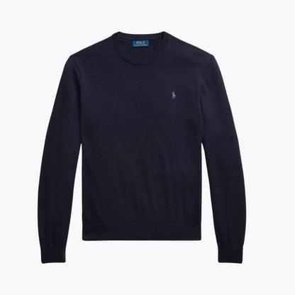 Cotton Cashmere Blend Crewneck Sweater