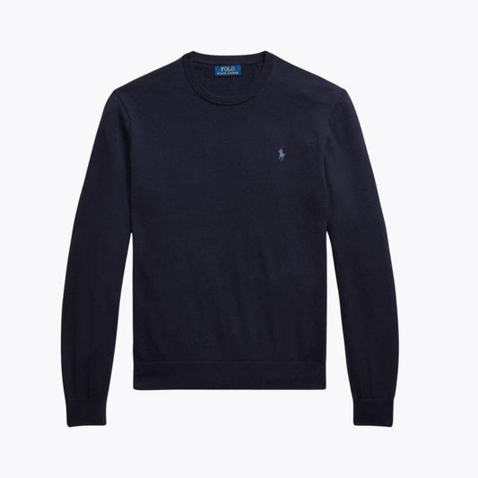 Cotton Cashmere Blend Crewneck Sweater