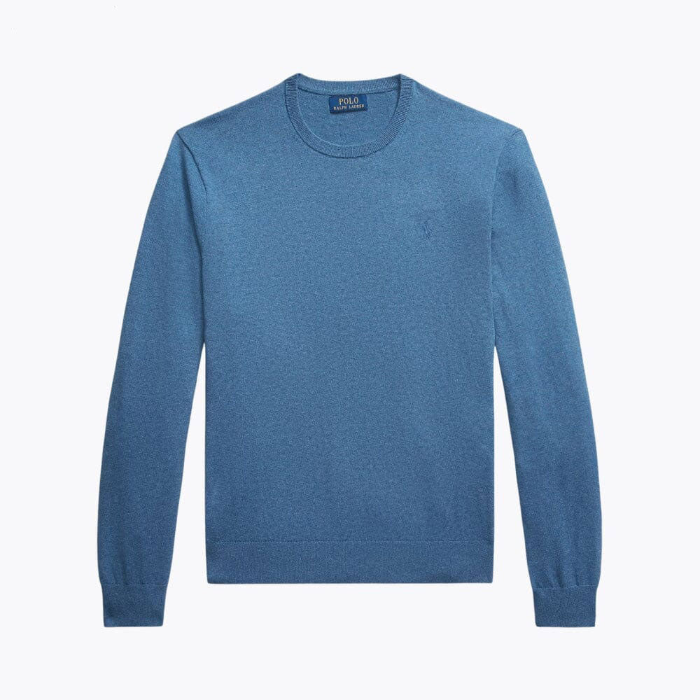 Cotton Cashmere Blend Crewneck Sweater