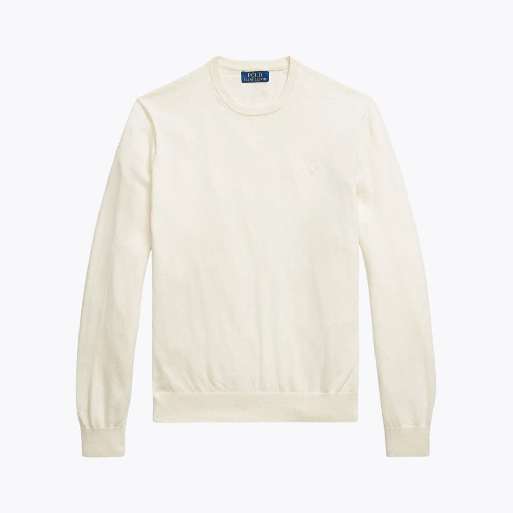Cotton Cashmere Blend Crewneck Sweater