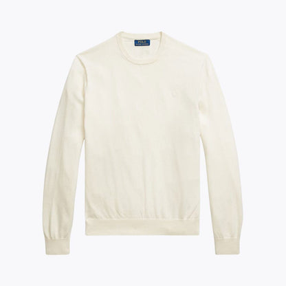 Cotton Cashmere Blend Crewneck Sweater