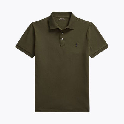 Slim Fit Stretch Cotton Collared Shirt