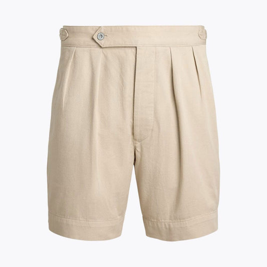 Relaxed Fit Cotton Twill Shorts