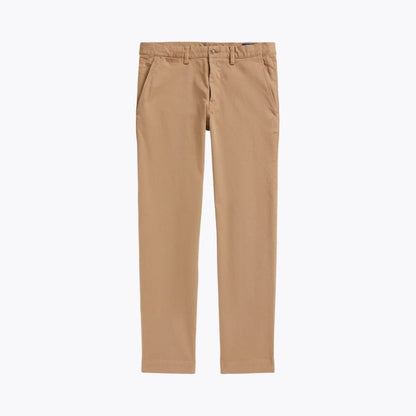 Straight Fit Stretch Cotton Chino Pants