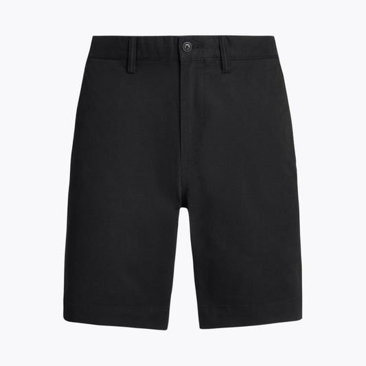 Straight Fit Stretch Cotton Shorts