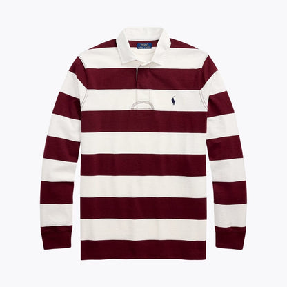 Classic Fit Striped Cotton Rugby Shirt